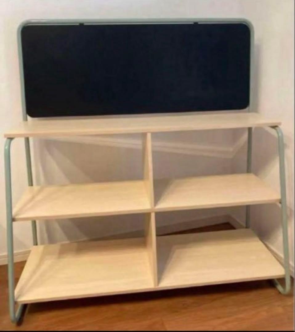 黒板付き　収納家具