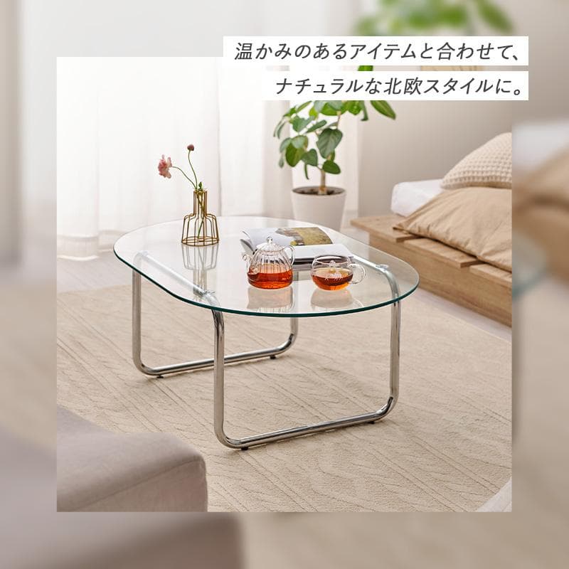 ガラステーブル 90×60cm [8265]