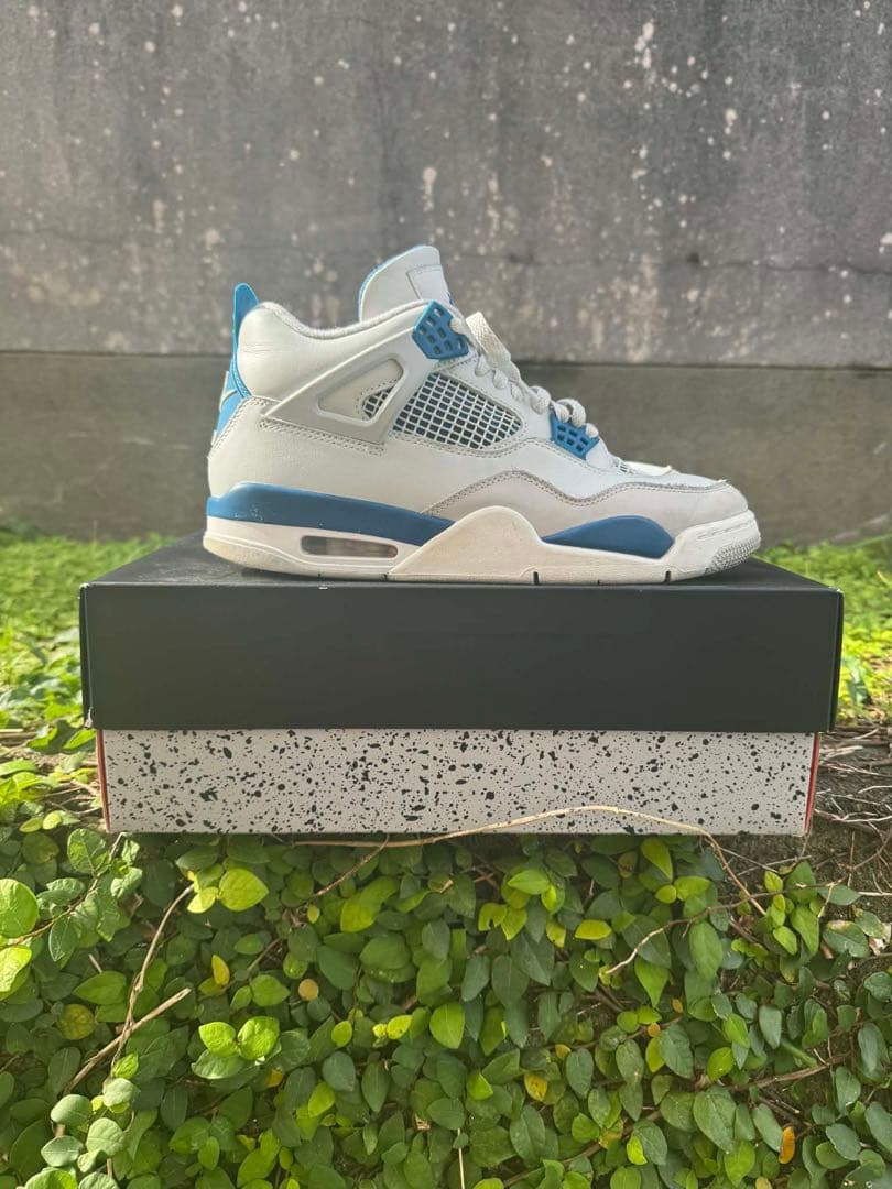 靴 Nike Air Jordan 4 Retro \"Industrial Blue