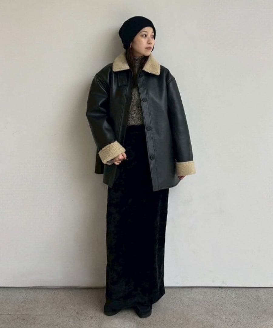 新品　anuke アンヌークBoa Flight Jacket サイズ38