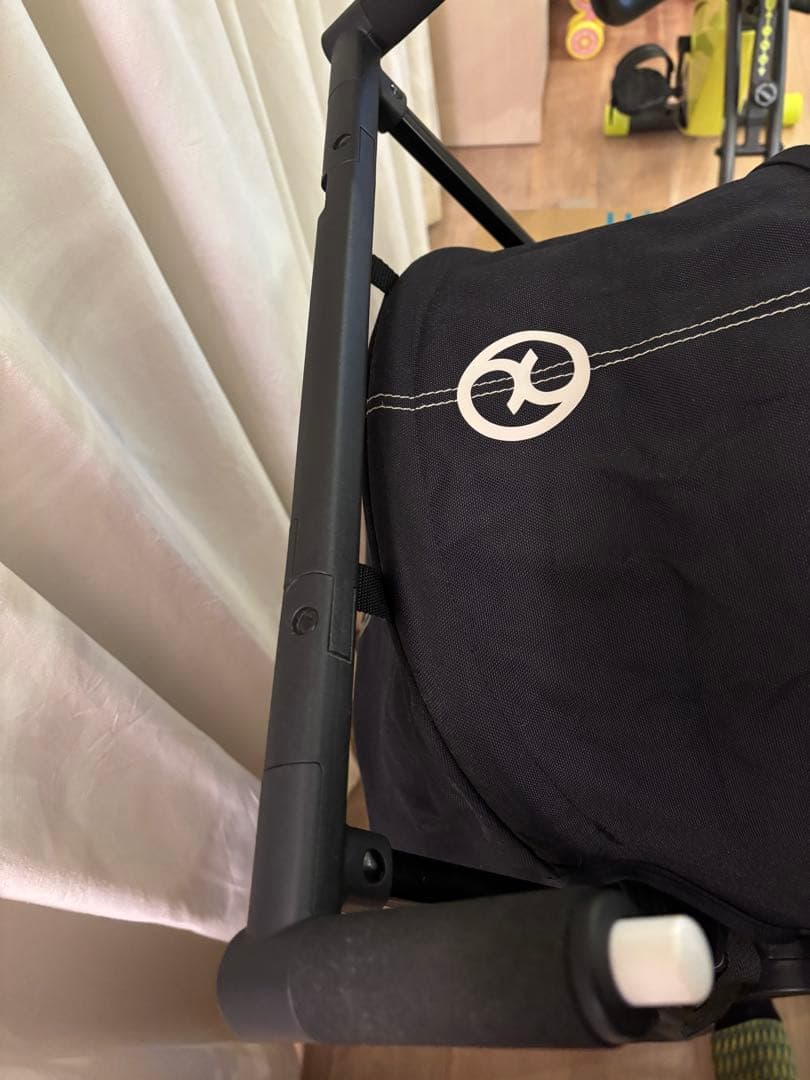 ［美品］Cybex Libelle ベビーカー ブラック、レインカバーセット