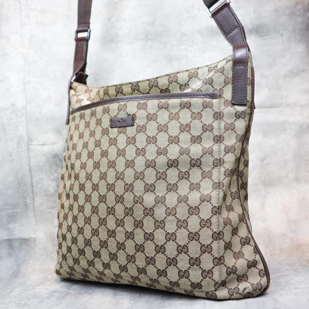 GUCCI GGキャンバス トートバッグ ショルダーバッグ ユニセックス