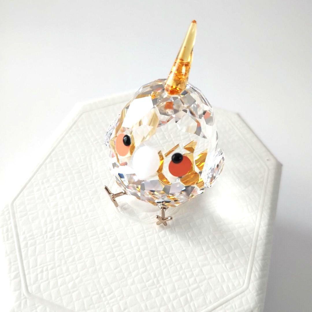 【新品】SWAROVSKI スワロフスキー オカメ インコ イエロー 鳥 希少