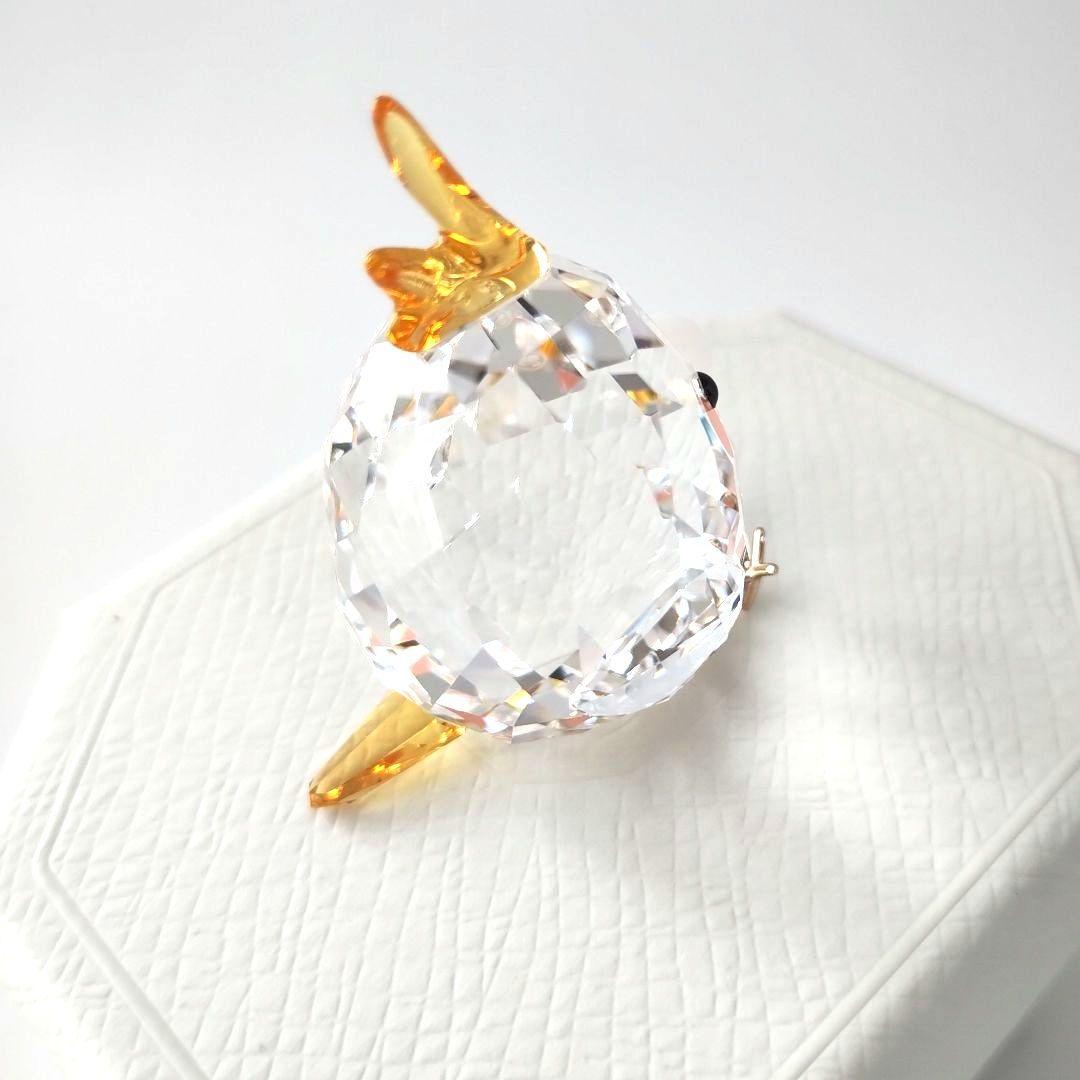 【新品】SWAROVSKI スワロフスキー オカメ インコ イエロー 鳥 希少