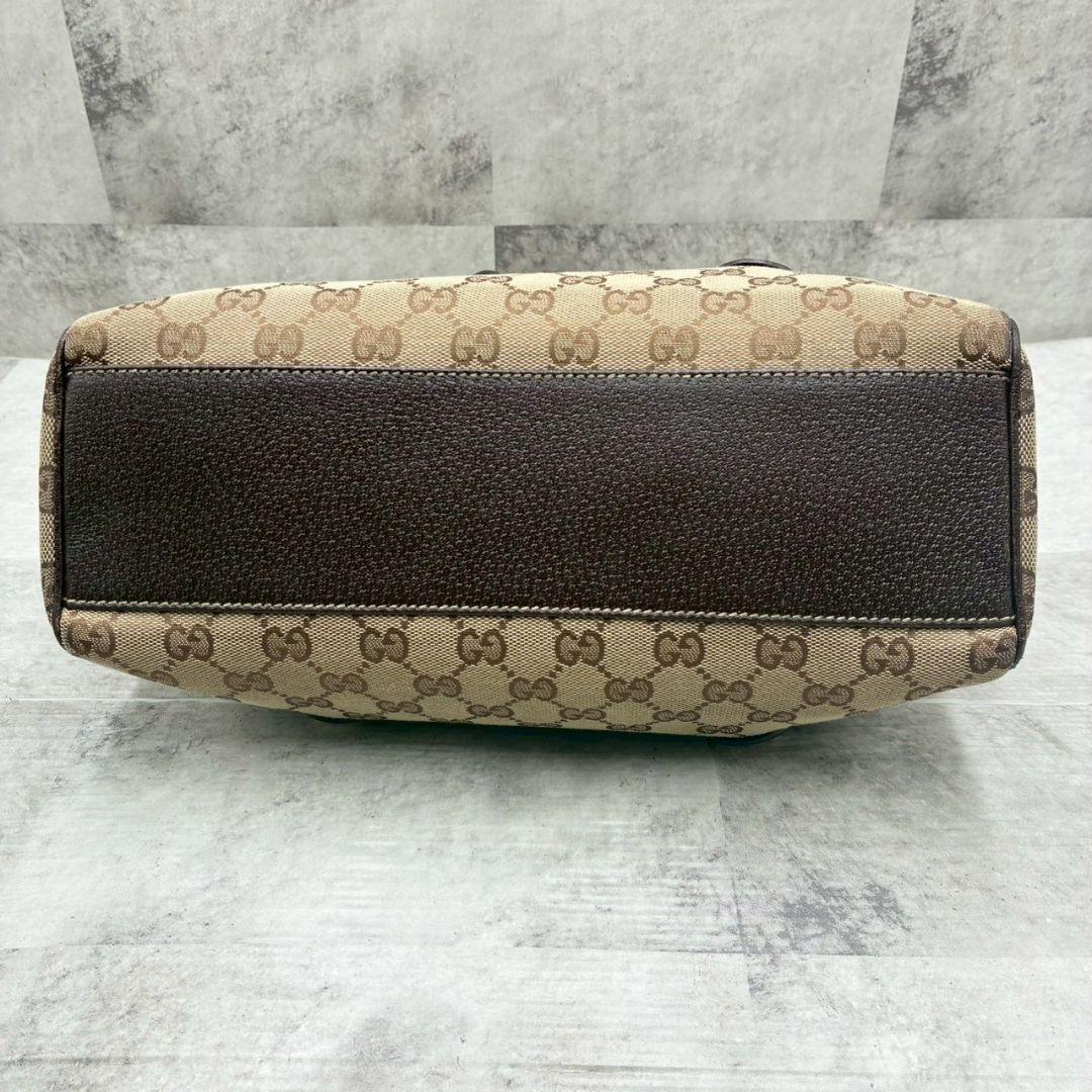 美品✨ グッチ GG キャンバス ミニボストン バッグ 肩掛け ハンドバッグ