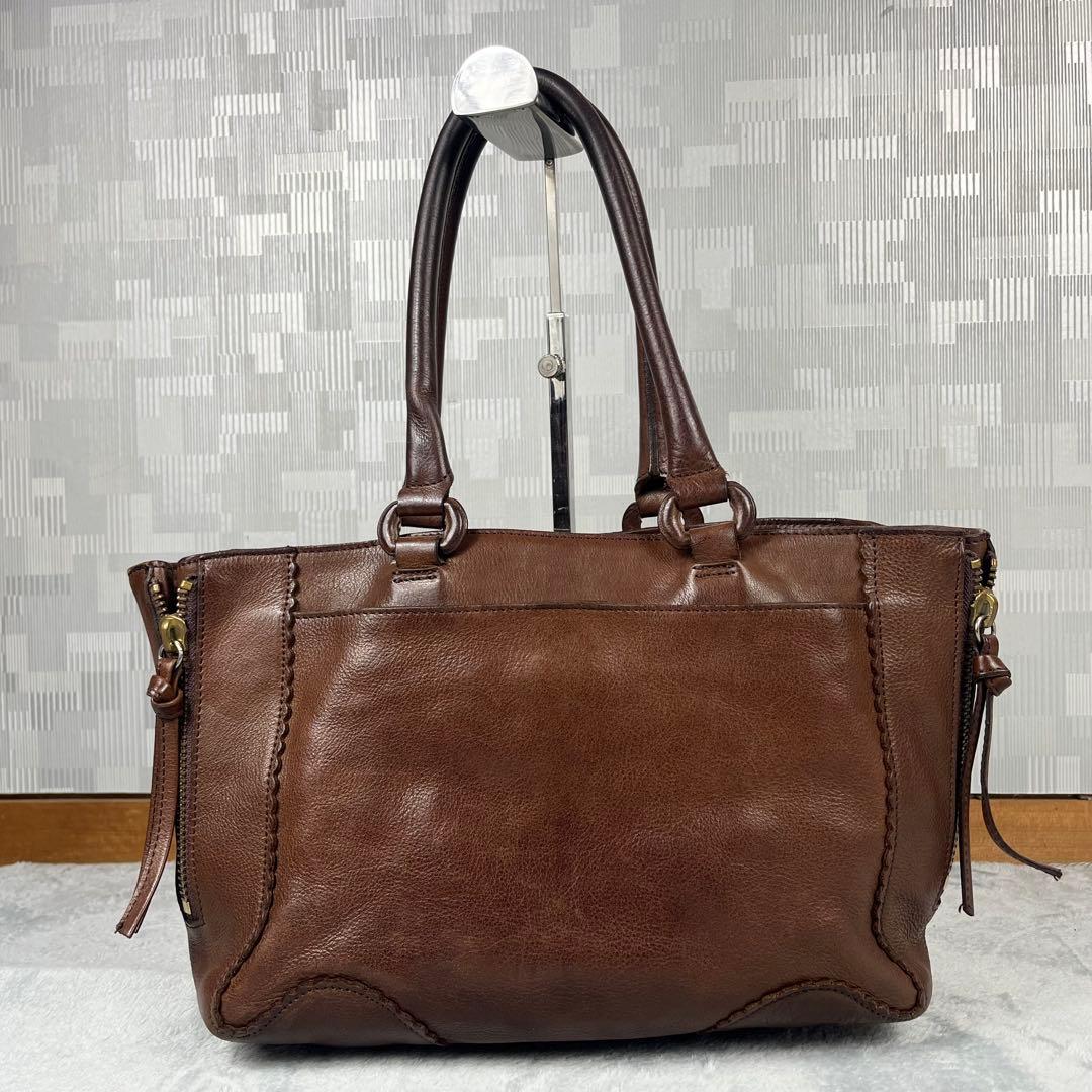 Vivienne Westwood トートバッグ オーブ ブラウン レザー