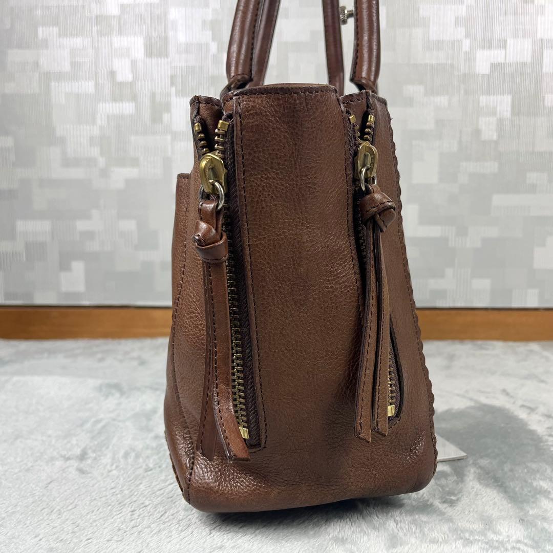 Vivienne Westwood トートバッグ オーブ ブラウン レザー