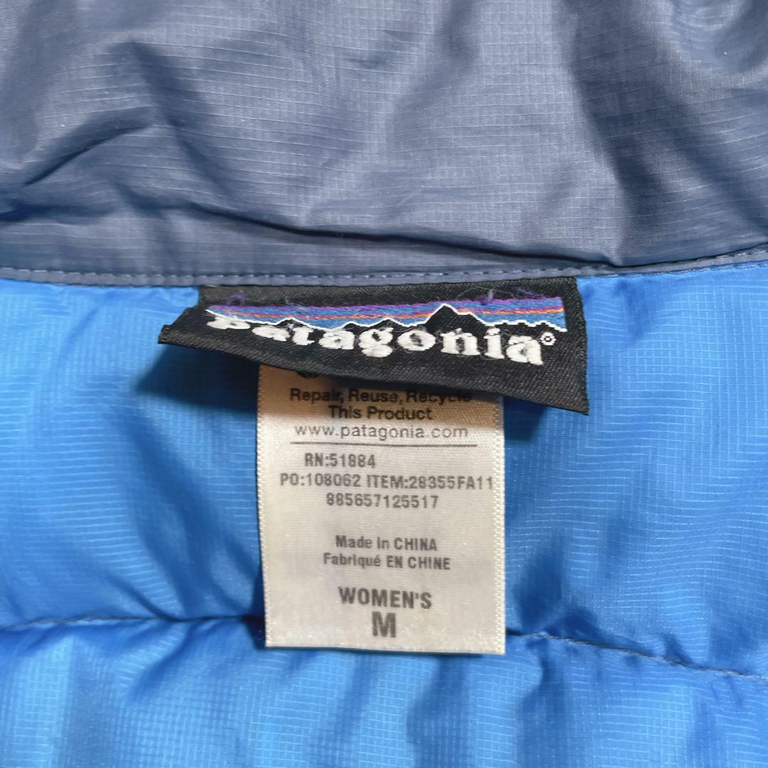 パタゴニア　ダウンコート　ジャケット　ネイビー　M レディース