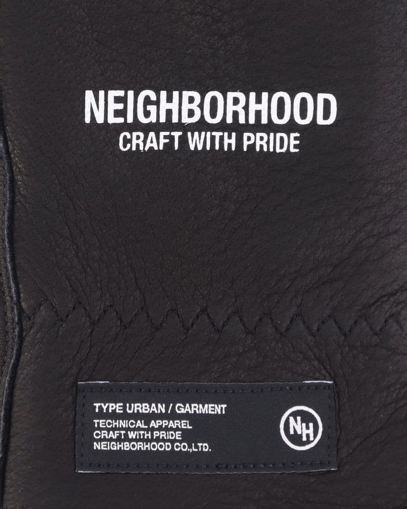 小物 NEIGHBORHOOD Leather Boa Groves BLACK