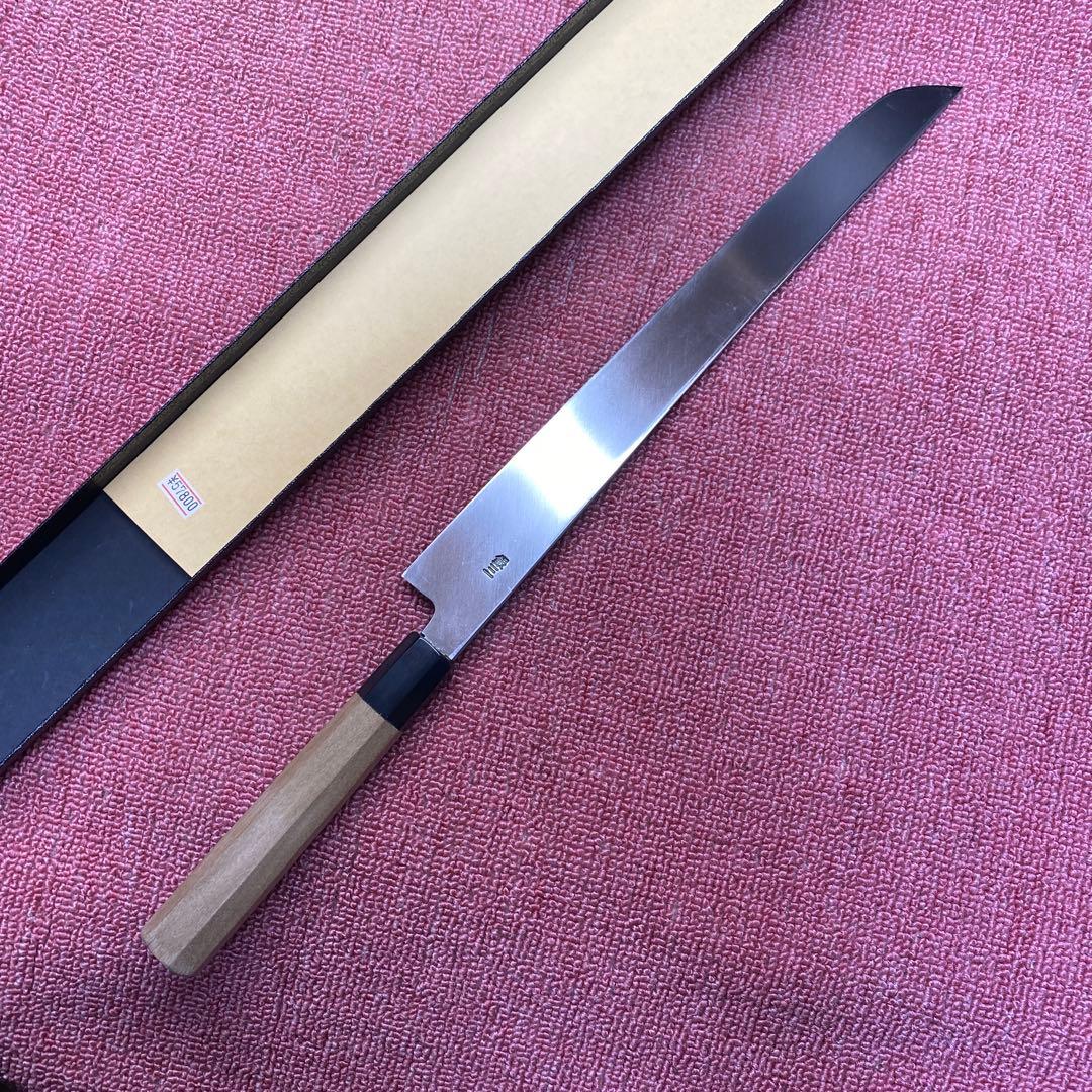 銀三　先丸柳刃包丁　330㎜ 尺1寸