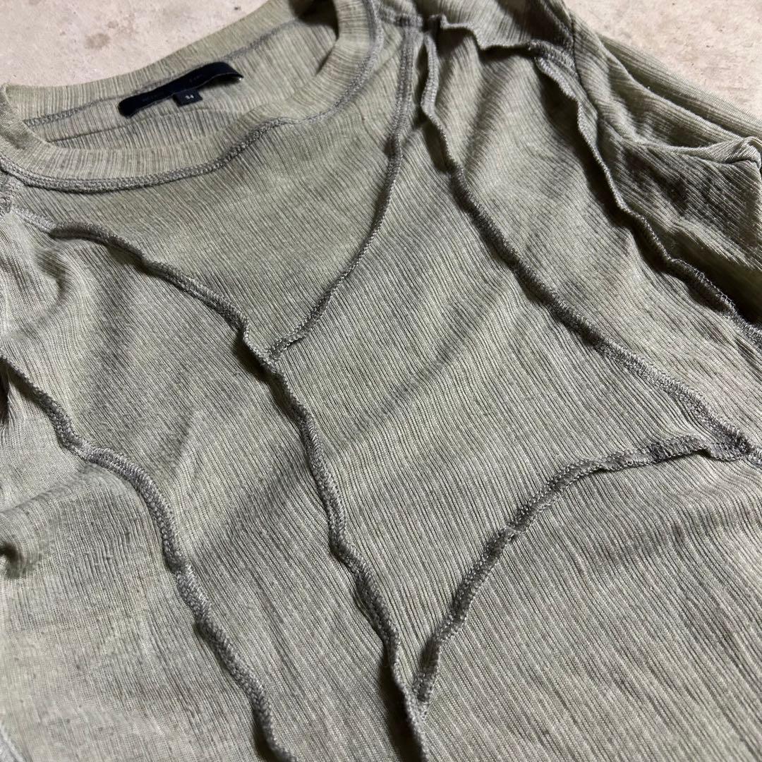 トップス heliot emil CRYOSPHERE SHEER T-SHIRT