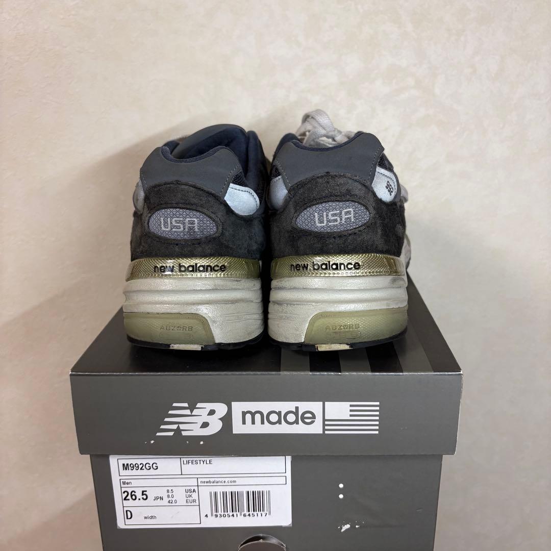New Balance 992 ネイビー
