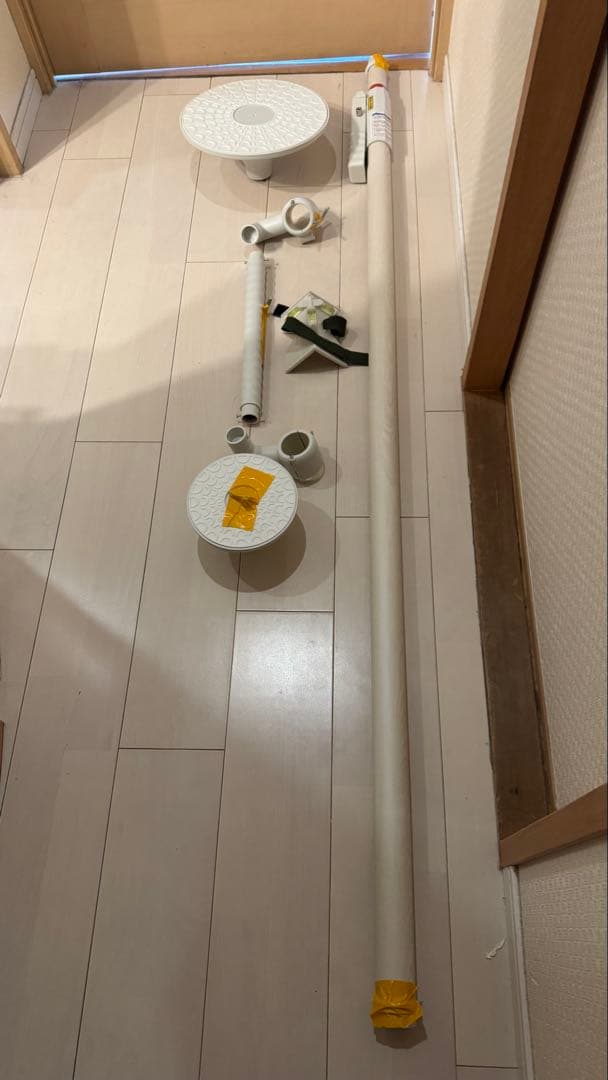 【ほぼ新品】介護 丈夫な手すり突っ張り棒 つかまりポール 立ち上がり 工事不要