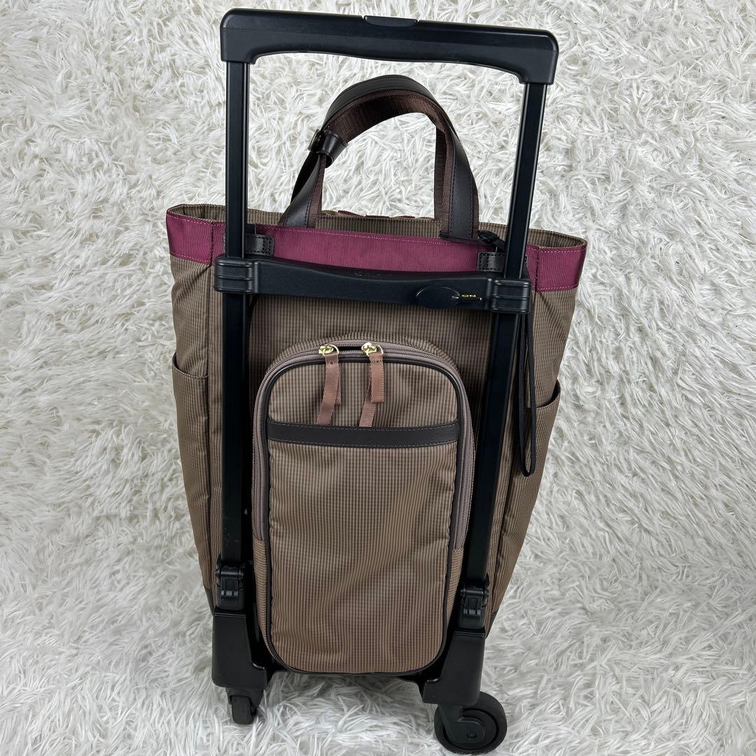 SWANY スワニー キャリーバッグカート　ルバンドミニ　グレージュ　リボン