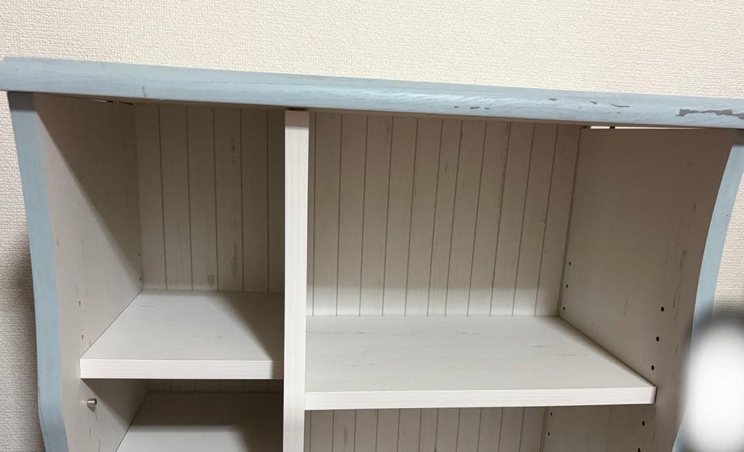 本棚　フレンチシャビーマルチラック　青