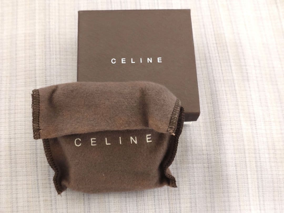 CELINE◆セリーヌシルバーロゴチャームブレスレット
