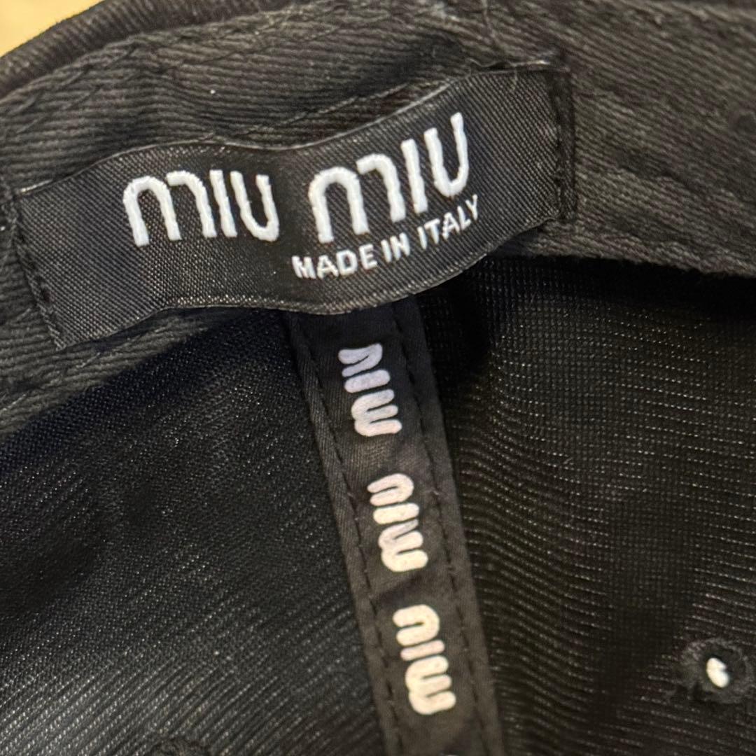 【hikari様】miu miu ミュウミュウ　ベースボールキャップ　正規品