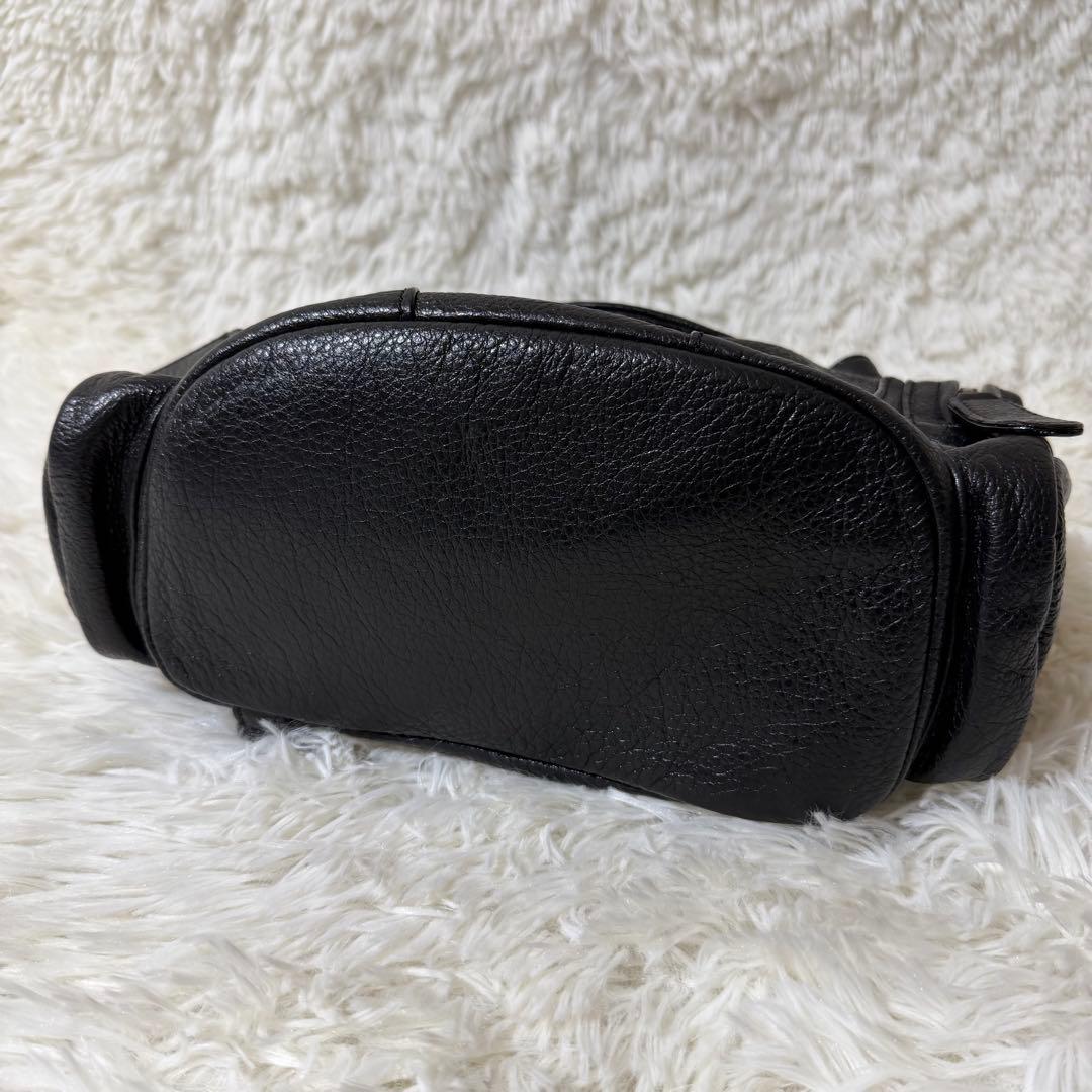 希少✨ANNA SUI ミニリュック レザー シボ革 メタルロゴ