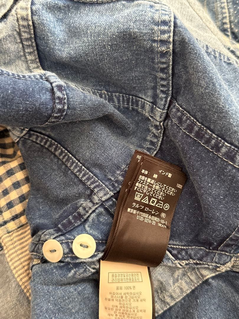 RRL 〝LIMITED EDITION〟パッチワークデニムシャツ