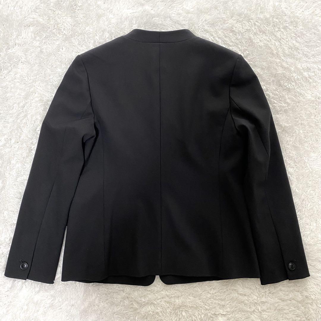 【極美品】 PLST プラステ ノーカラー パンツスーツ セットアップ 洗濯