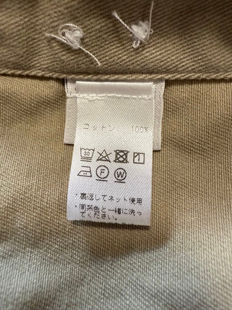 Drake’s BEAMS F 別注　ベージュ ツイル レギュラーカラーシャツ