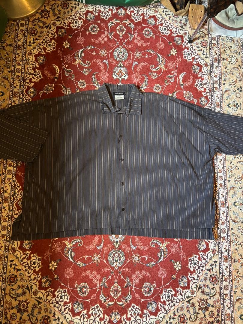 Eskandar エスカンダー　ニーマンマーカス　ストライプシャツ　長袖 90s