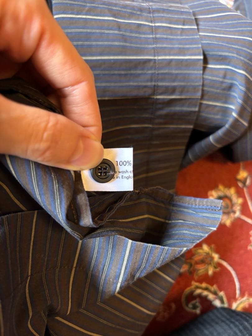 Eskandar エスカンダー　ニーマンマーカス　ストライプシャツ　長袖 90s