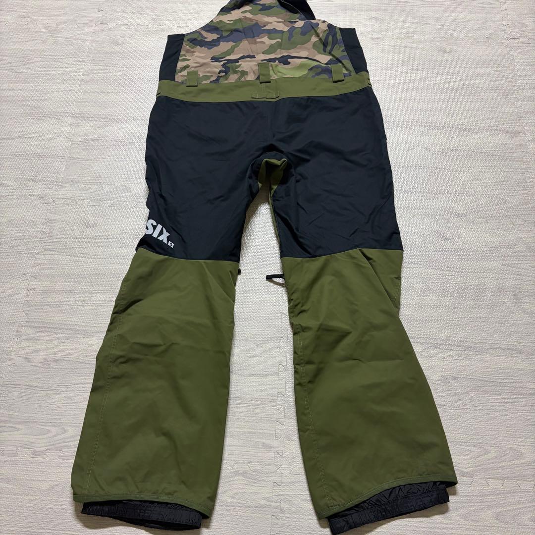 ラスク686 スノーボードウェア セットアップ L迷彩カモフラ ビブパンツ