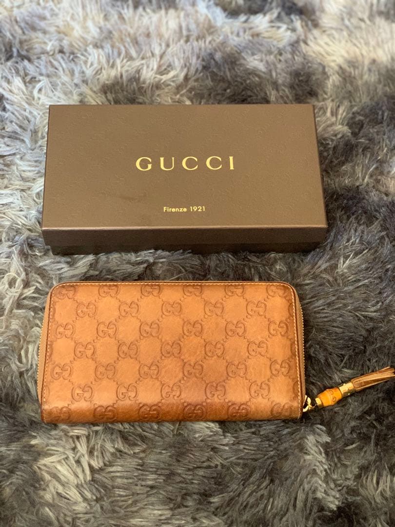 GUCCI 長財布 ブラウン 箱付き