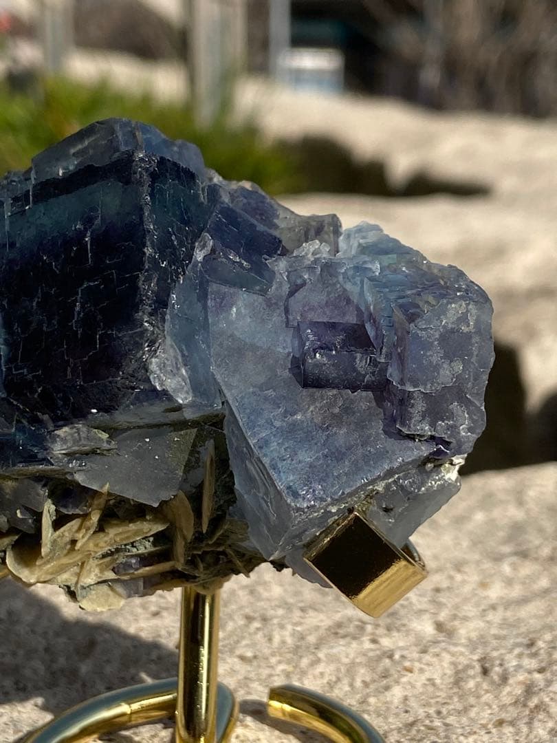 【最高品質】希少！ヤオガンシャンブルーフローライト⭐️N102