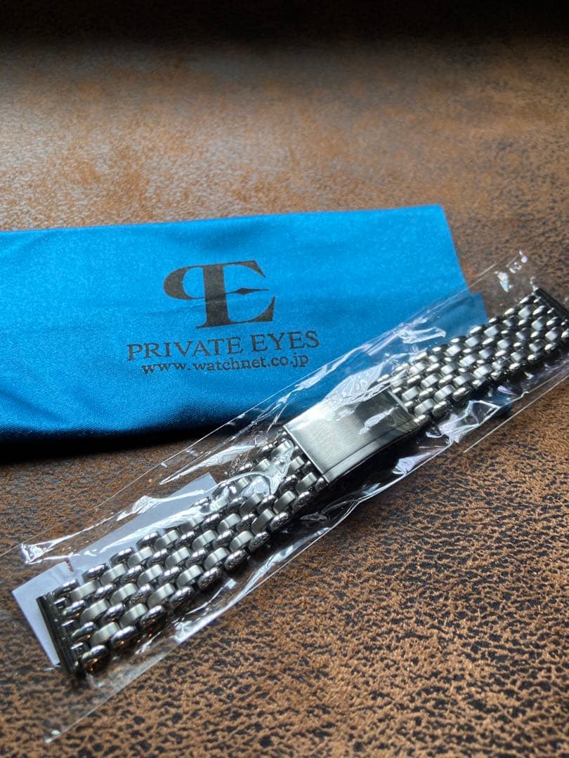 プライベートアイズ　7連ライスブレスレット　ラグ幅16mm