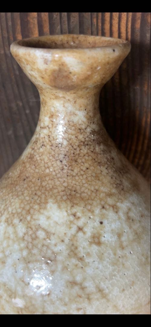 李朝後期　雨漏白磁徳利