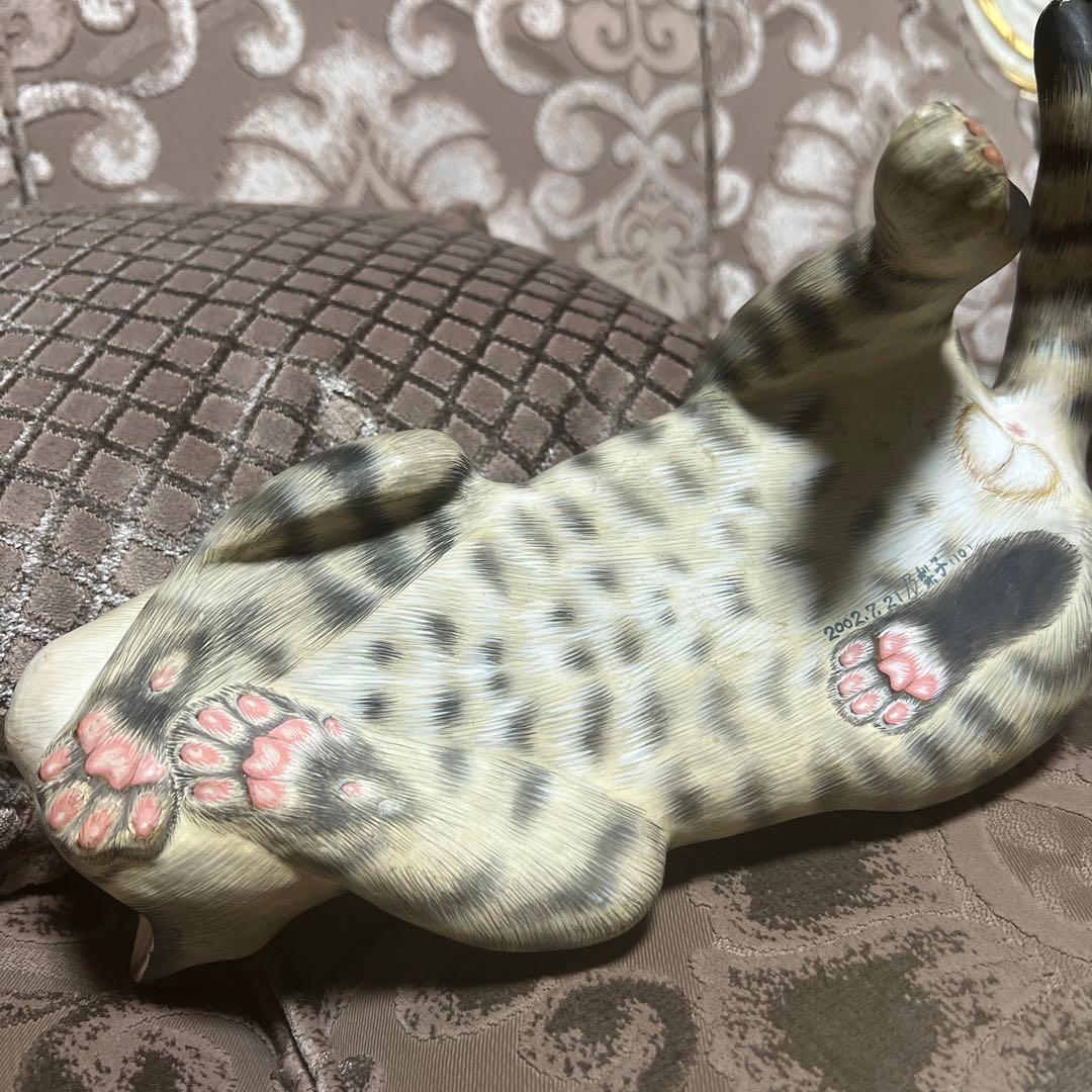 宮地乃梨子さん作の張子の可愛い猫貴重