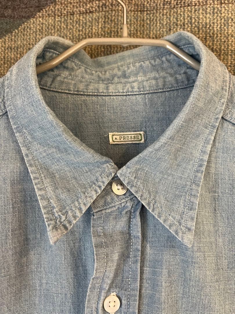 トップス A.PRESSE Washed Chambray Shirt 2