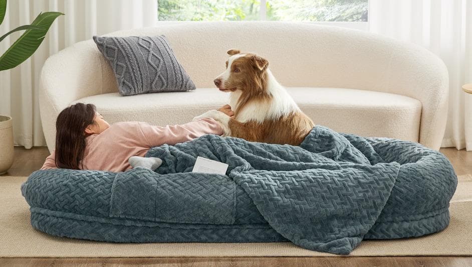新品未使用★大型犬ヒューマンドッグベッド人間＆犬用ベッド 簡易ベッドにも