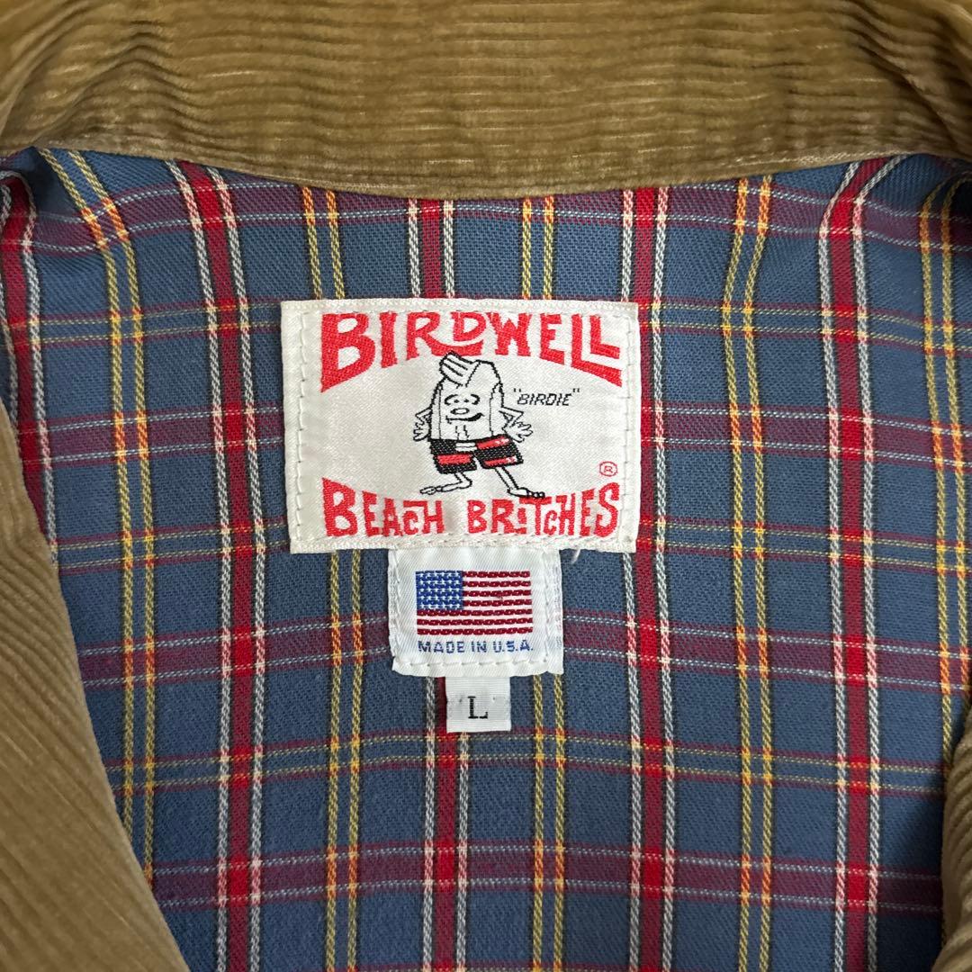 BIRDWELL コーデュロイジャケット ベージュ Lサイズ USA製