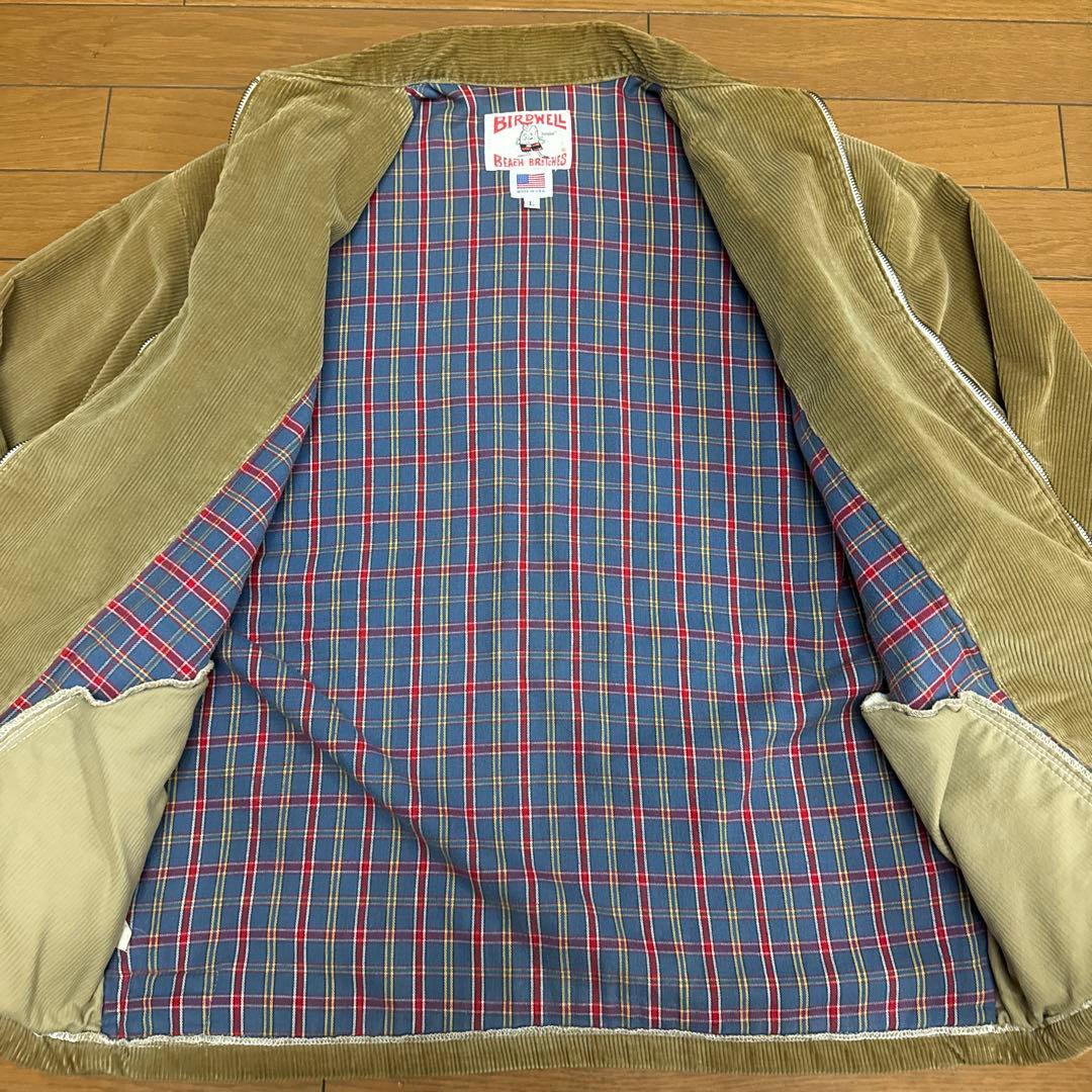 BIRDWELL コーデュロイジャケット ベージュ Lサイズ USA製