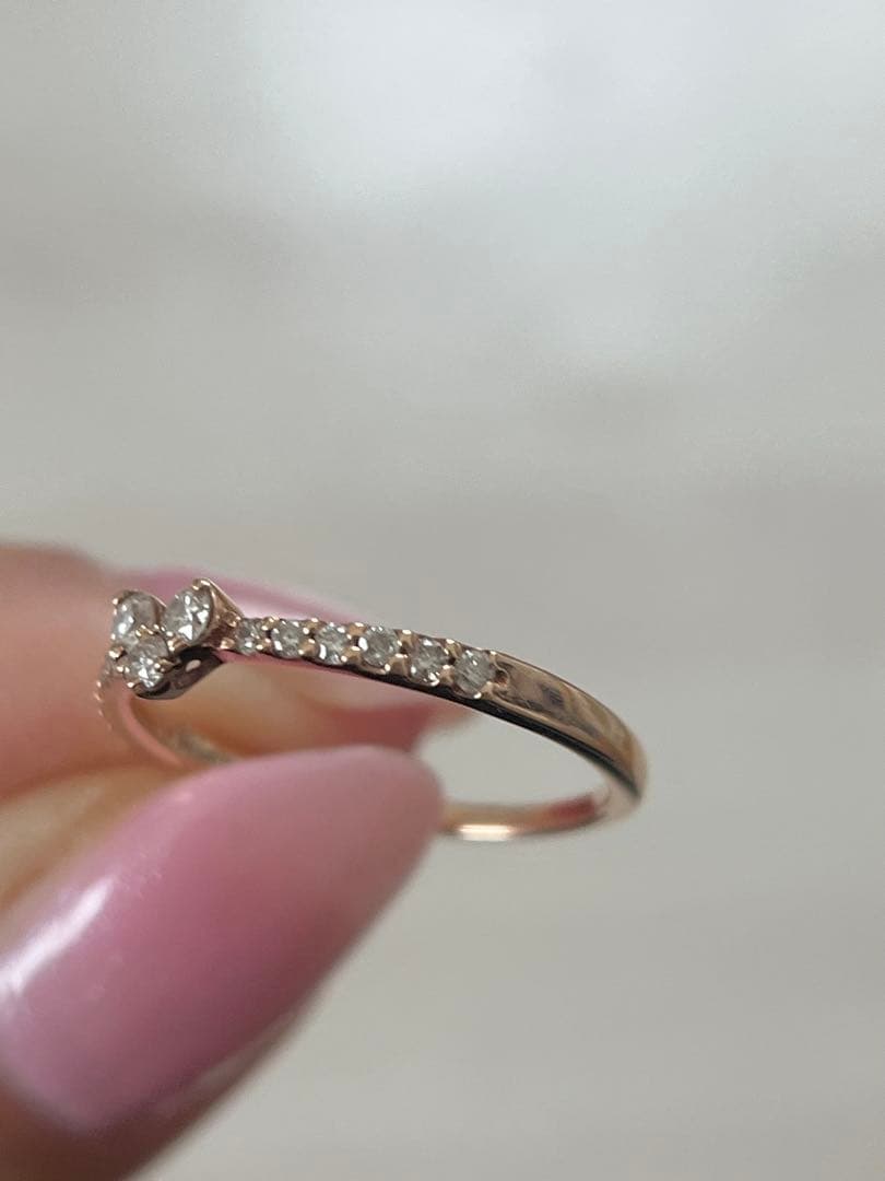 P10PGダイヤモンドハートリング