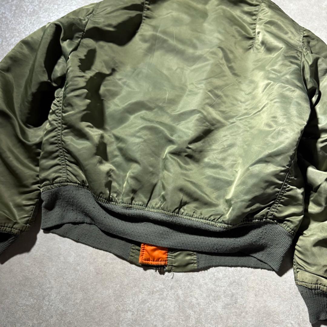 90s USA製 ALPHA MA-1 MA1 flight jacket M
