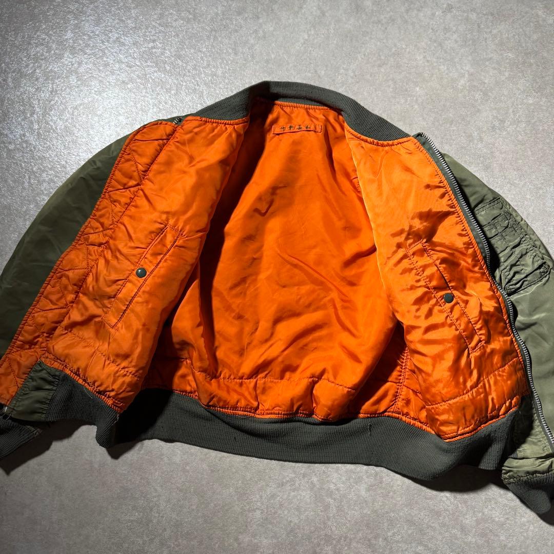 90s USA製 ALPHA MA-1 MA1 flight jacket M