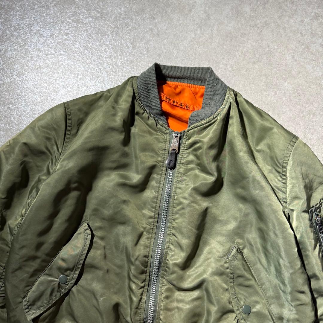 90s USA製 ALPHA MA-1 MA1 flight jacket M