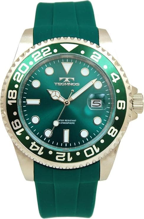 [テクノス] 腕時計 デイト 100周年モデル T6C28MM メンズ グリーン