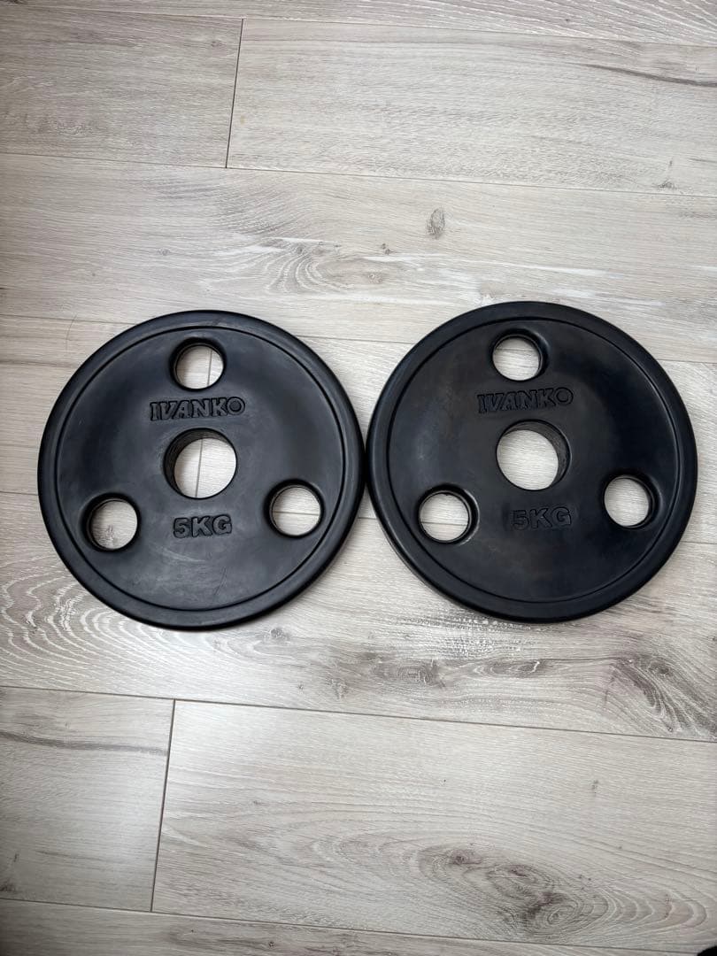 IVANKO 5KG オリンピックラバープレート 2枚セット