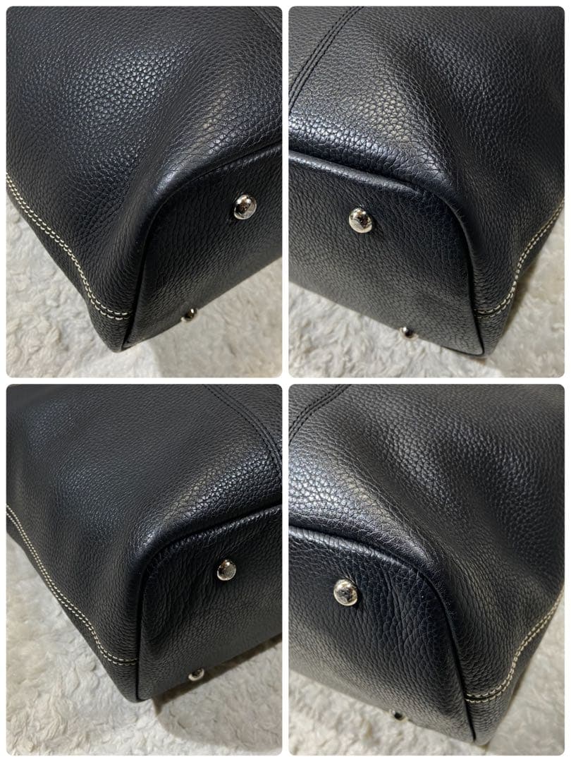 BARNEYS NEWYORK 本革 オールレザー シボ革 トートバッグ A4