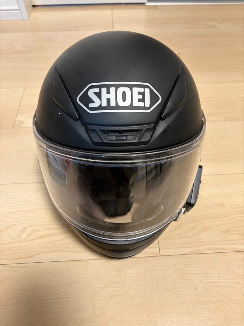 SHOEI ヘルメットz7 マットブラック　インカム、ミラーシールド付き