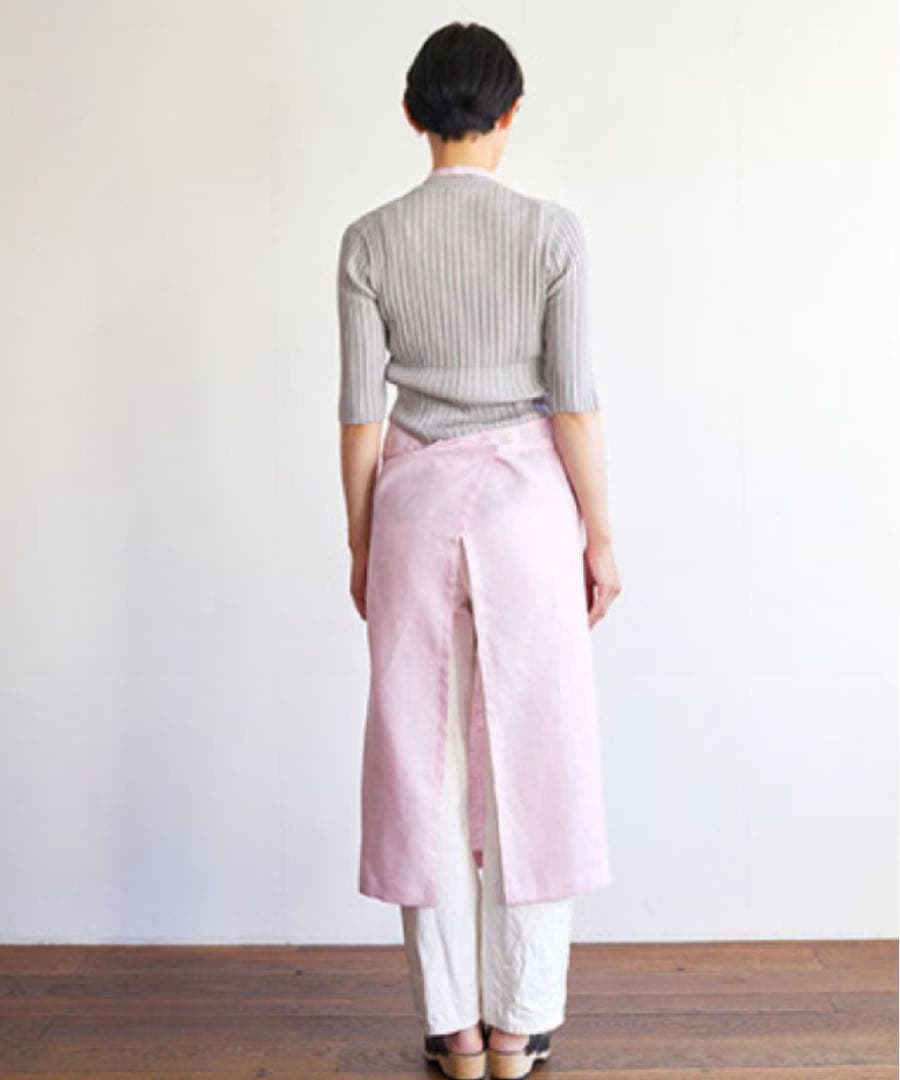 完売色 リネンフルエプロン ローズテ fog linen work