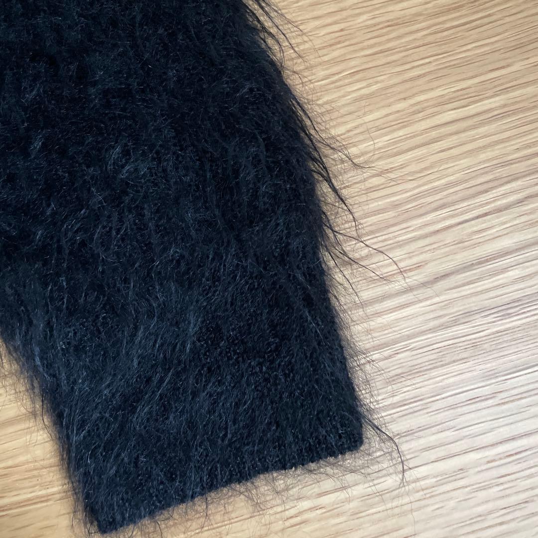 シュタインsssteinモヘアカーディガンブラックS