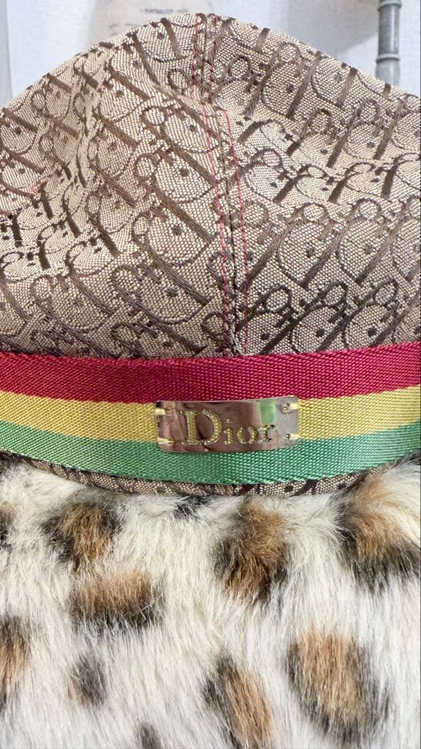ヴォンテージDIOR モノグラム　ハンチング帽子