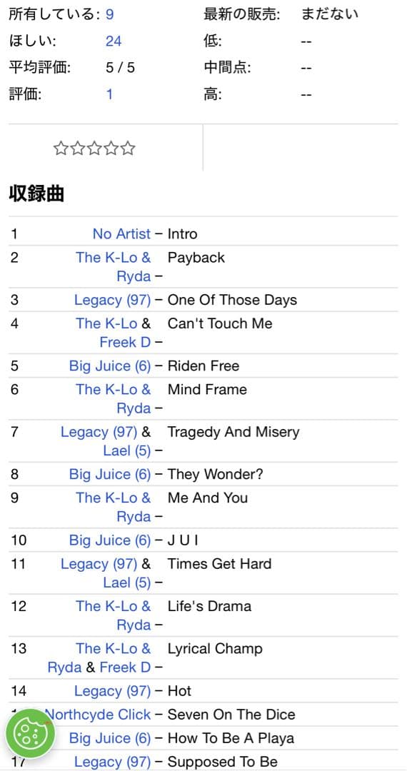 洋楽 NORTHCYDE DRAMA g-rap g-funk g-luv OG