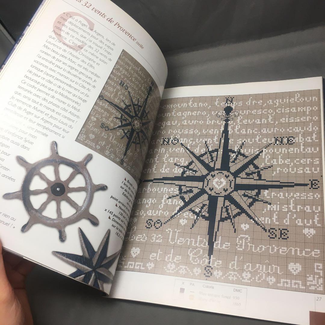 クロスステッチ図案集 「SI LA MER M'ÉTAIT COMPTÉE 」